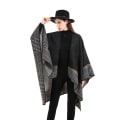 Miniatyrbilde 4 av 4: Dame Ponchoer Sjal Wraps Oversized Vinter Sko Dame Kne