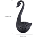 Pikkukuva 4 / 4: Tee-infuuseri Elegant Swan Silikoni Teelusikko Siivilä Lusikka Teekannu Yrtti Spice Suodatin Diffuuseri Pussi