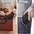Miniatyrbillede 3 af 3: 3 stk. bløde brilleetuier, læder solbriller etui bærbare squeeze top brilleetui, slanke solbriller pung briller boks briller opbevaring brille