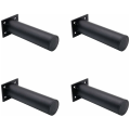 Miniatyrbilde 1 av 5: Sett med 4 justerbare møbelben i matt sort, aluminiumslegering 38x150mm, T