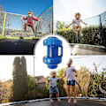 Miniatyrbild 3 av 5: Trampolin inhägnad stolpe keps plast trampolin ben kepsar (8 st)