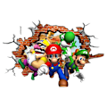 Pikkukuva 3 / 5: 31cm*47cm Super Mario Bros. seinätarra, irrotettava seinätarra