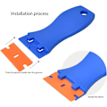 Miniatyrbillede 4 af 5: Mini Plastskraber med 20 Plastblade, Plastskraber, Klæberestfjerner til at Fjerne Vindueklistermærker Bilsticker, Etiketfjerner