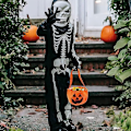 Miniatyrbillede 4 af 4: Græskarposer Non-woven gavepose Trick Or Treat poser Græskarholder til Halloween-festartikler (orange) (2 stk.)