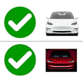 Miniatyrbilde 4 av 4: Tesla Performance Pedaler Modell 3 (inkl. Highland) og Model Y Antiskli Gass- og Bremsepedal Deksel