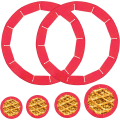 Miniatyrbilde 1 av 5: 2-pakning Pie Crust Shields Justerbar Baking Crust Protector Silikon Pie Pro