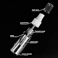 Miniatyrbild 4 av 5: 4 st 100 ml sprayflaska, genomskinlig plast återanvändbar tom reseflaska, spray kosmetiska underflaskor för resor påfyllningsbar