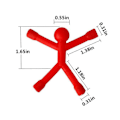 Miniatyrbilde 2 av 5: 10 stk. kjøleskapsmagneter menn, søte og fargerike kjøleskapsmagneter, S