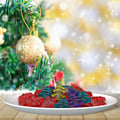 Miniatyrbillede 3 af 5: Jule Silikonform, 100 Hulrum Mini Juletræ Slik Chokolade Bageform til Konditori Cookies Pudding Gele Hundegodbidder, 22*16*2CM