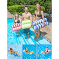 Miniatyrbild 5 av 5: Pool Beach Water Hammock Floating Lounger, 70*132CM Uppblåsbar Vattenflotte Flytande Säng, Fjäderflotte, Flytande Stol, Vattensoffa