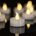 Miniatyrbillede 1 af 5: LED Tealight Lys, 12 LED Flammeløse Lys, Realistiske og Lyse Tealig