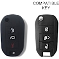 Miniatyrbillede 3 af 5: Silikone fjernbetjening nøgle cover til Citroen Cactus C3 C4 C5 C6 C8 C4L DS3 DS