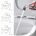 Miniatyrbilde 5 av 5: 2 stk bidet spray, toalett spray toalett sprøyte for toalett rengjøring, kjæledyr bad