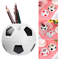 Miniatyrbillede 3 af 3: Kreativ Fodbold Penneholder Multifunktionel Skrivebords Fodbold Penneholder Porøs Design, Ikke Let at Deformere, Nem at Rengøre, til Kontor, Skole, Hjem osv