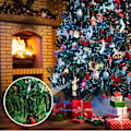 Miniatyrbild 5 av 5: Julbelysningsklämma för utomhusränna, vädertät, för utomhusbelysning, semesterbelysning, juldekoration (30 stycken, svart)