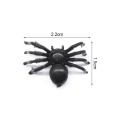 Miniatyrbillede 5 af 5: 50 stk. realistiske plastik edderkopper legetøj pranks rekvisitter vittigheder edderkopper fest dekoration