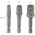 Pikkukuva 2 / 5: 3-osainen iskupistorasovitin 6,35 mm, 9,5 mm, 12,7 mm
