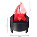 Miniatyrbilde 2 av 4: LED-ild med flammeeffekt, kunstig elektrisk flimrende leirbål