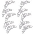 Miniatyrbilde 5 av 5: Rhinestone Crown Shaped Patches 10PCS White Cloth Applique 8.8x4.5cm Accessories