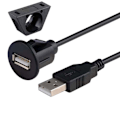 Miniatyrbild 2 av 5: Universell USB-förlängningskabel för bil, instrumentpanel, infälld montering för bilradio