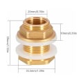 Miniatyrbillede 2 af 5: 2 stk. Dn20 3/4 messing vandtank vandhane slangefitting adapter hane regn B