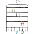 Miniatyrbillede 1 af 5: Display skab opbevaringsstativ smykker display hylde sort 29*41cm