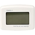Miniatyrbild 5 av 5: 220V Blå bakgrundsbelyst digital LCD-voltmeter, EU-kontakt spänningstestare panel, DM