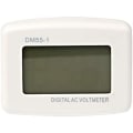 Miniatyrbilde 5 av 5: 220V Blå Bakgrunnsbelyst Digital LCD Voltmeter, EU Plugg Spenningstester Panel, DM