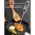Miniatyrbillede 3 af 5: Køkkentermometer tilbehør madlavningstermometer, termometerprobe grilltermometer 5 sekunders LCD-skærm termometer til bagværk BBQ kød mælk C