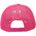 Miniatyrbild 2 av 5: Fashion Smiley Sequin Print Neon High Crown Foam Mesh Back Trucker Cap - Unisex, One Size rosa