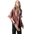 Miniatyrbild 4 av 5: Rutiga filt Tjock vinterhalsduk Tartan Chunky Wrap Oversized Sha