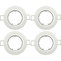 Miniatyrbild 1 av 5: 4x Downlight Tak inkl. GU10 lamphållare - Monteringshål ø60mm, ø80x24mm