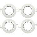 Miniatyrbilde 1 av 5: 4x Downlight tak inkl. GU10 lampeholder - Monteringshull ø60mm, ø80x24mm