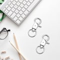 Miniatyrbilde 5 av 5: 5 stk Nøkkelring Karabiner, Multifunksjonell Svingbar Karabiner, Sinklegering Mini Svingbare Karabiner Hundekjede Nøkkelring Krok, for Nøkkelringer, Hundebånd