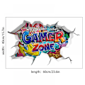 Miniatyrbild 2 av 4: 3D Gamer Väggdekaler, Pojkrum Väggdekal, Gamer Poster Väggdekoration, DIY Gamer Dekal, Modern Vardagsrum Dekoration Väggdekaler, Pojkar Sovsal