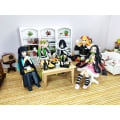Miniatyrbillede 4 af 5: Obanai Figur Anime Djæveldræber Spiser Risboller Siddende Positur D