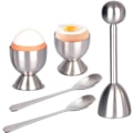Miniatyrbilde 1 av 5: Egg Cracker Topper Set of 5: 2 Egg Cups, 2 Skjeer og 1 Cutter