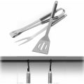 Miniatyrbillede 3 af 5: 3 stk. grillredskaber, rustfrit stålsæt til grillredskaber, køkkenredskabssæt, grillredskaber