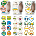 Miniatyrbilde 1 av 4: Klistremerker for lastebiler, biler, jagerfly, traktorer, anleggsmaskiner, lastebiler, utrykningskjøretøy for barn, gutter, barn, småbarn, tenåringer, lærere (