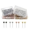 Pikkukuva 2 / 5: 800 kpl Pääkartta Push Pins Kartta Thumbtack Pää Pin Tacks Push Pins Korkkilevyyn, Kankaan Merkinnän, Metalli Pyöreä Pää