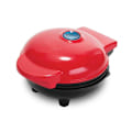 Miniatyrbillede 1 af 4: Mini vaffeljern til enkeltpersoner eller snacks, med nem rengøring, non-stick sider, rød hjerte 4 tommer