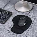 Miniatyrbillede 2 af 5: 1 pakke musemåtte, ergonomisk musemåtte med gel håndledsstøtte, komfortabel håndledsstøtte musemåtte med skridsikker PU-base til computer bærbar computer hjemmekontor rejse, lille størrelse, 9 x 7,5 tommer, grå