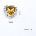 Miniatyrbillede 2 af 4: 40 stk. Hjerte Rhinestones Knapper Hjerte Charms til Negle, Sy på Rhinestone