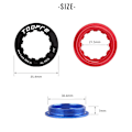 Pikkukuva 2 / 4: Vauhtipyörä, Ultralight Ring Cover, Cassette Lock Cover Pyöräketjun Suoja Lukkorengas L