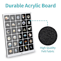 Miniatyrbillede 5 af 5: Brosche Display Case, Brosche Pin Display Organizer, Smykke Display Case med Klar Akryl Låg til Pins, Badges, Smykke Opbevaring og Display