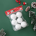 Miniatyrbilde 3 av 3: Julepynt 6 stk. Julerullete Håndverk Skumkuler Festpynt Juletre Henger