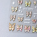 Miniatyrbild 4 av 5: Fjärilsnagelstickers 5D Präglade Självhäftande Nagel DIY