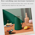 Miniatyrbilde 3 av 5: A4 Borddisplaystativ (3 stk) - Trebase - A4 Menyholder - Klar Akryl - A4 Plakatstativ, menyer, hotell, skole