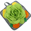 Miniatyrbilde 1 av 5: Pet Sniffing Mat Nose Feeding Mat Training Rabbit Feeding Activity Mat grønn