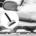 Miniatyrbilde 4 av 5: Isskraper, Multifunksjonell Bilvindusskrape, Håndholdt Vindusskrape Effektiv Mot Frost